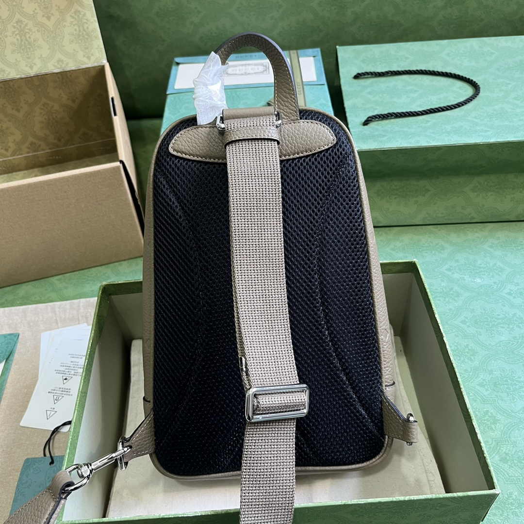 Gucci Jumbo GG crossbody bag ‎766937 in beige leather