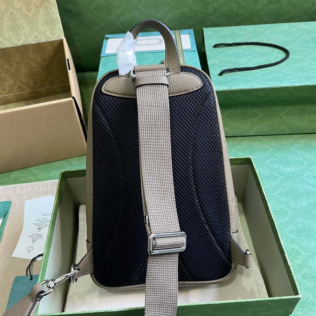 Gucci Jumbo GG crossbody bag ‎766937 in beige leather