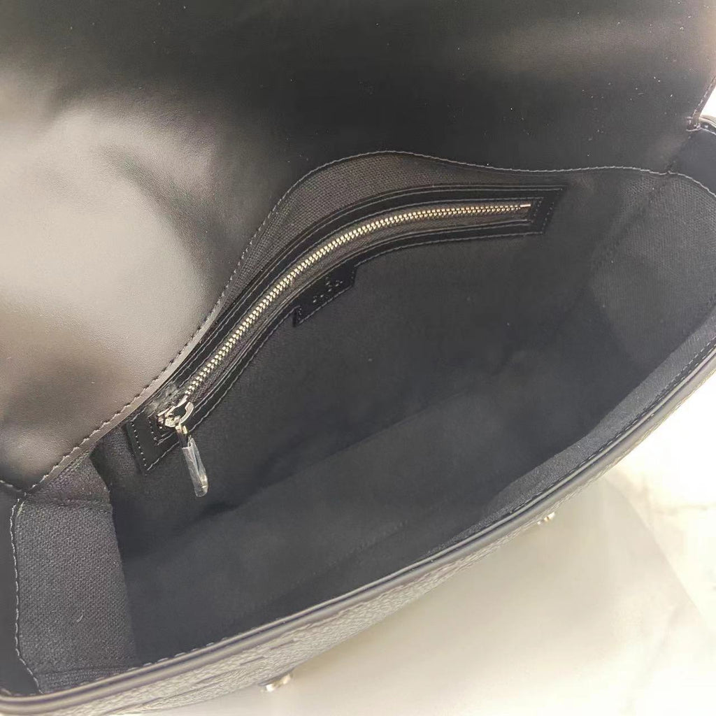 Gucci Jumbo GG medium messenger bag 760234 in gray leather