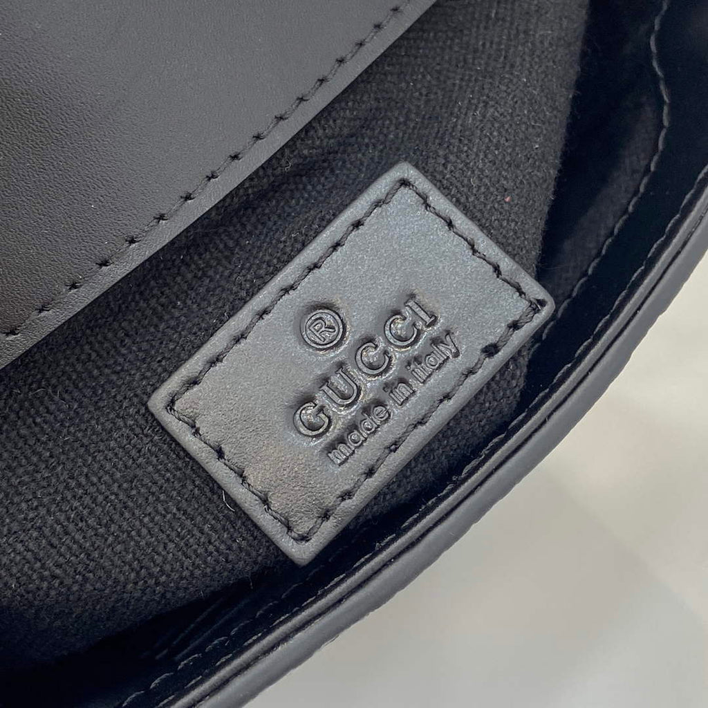 Gucci Jumbo GG small messenger bag 760235 in gray leather