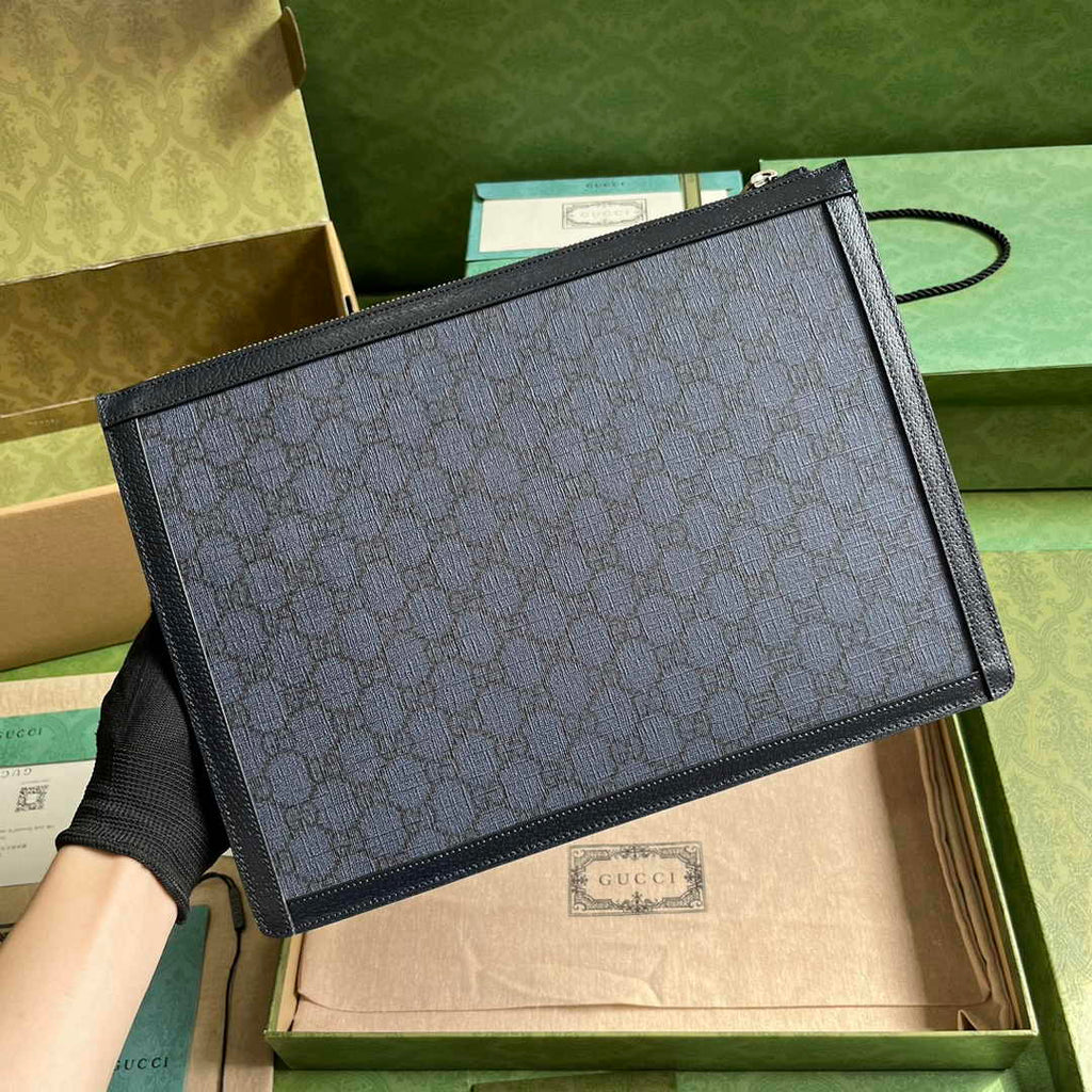 Gucci Korea Exclusive Ophidia portfolio case 674078 In Black leather