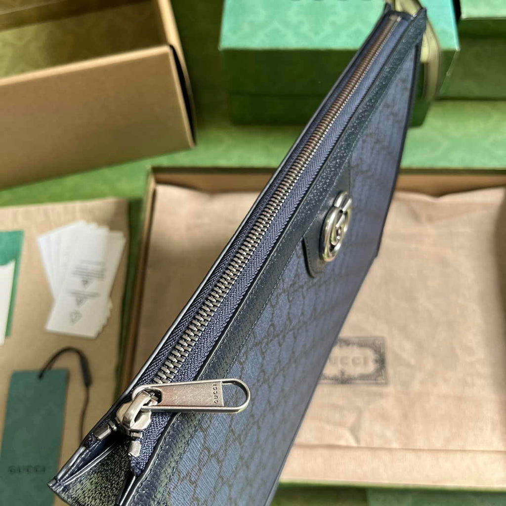 Gucci Korea Exclusive Ophidia portfolio case 674078 In Black leather