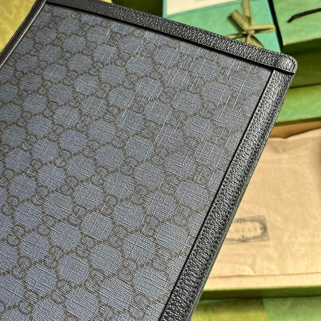 Gucci Korea Exclusive Ophidia portfolio case 674078 In Black leather