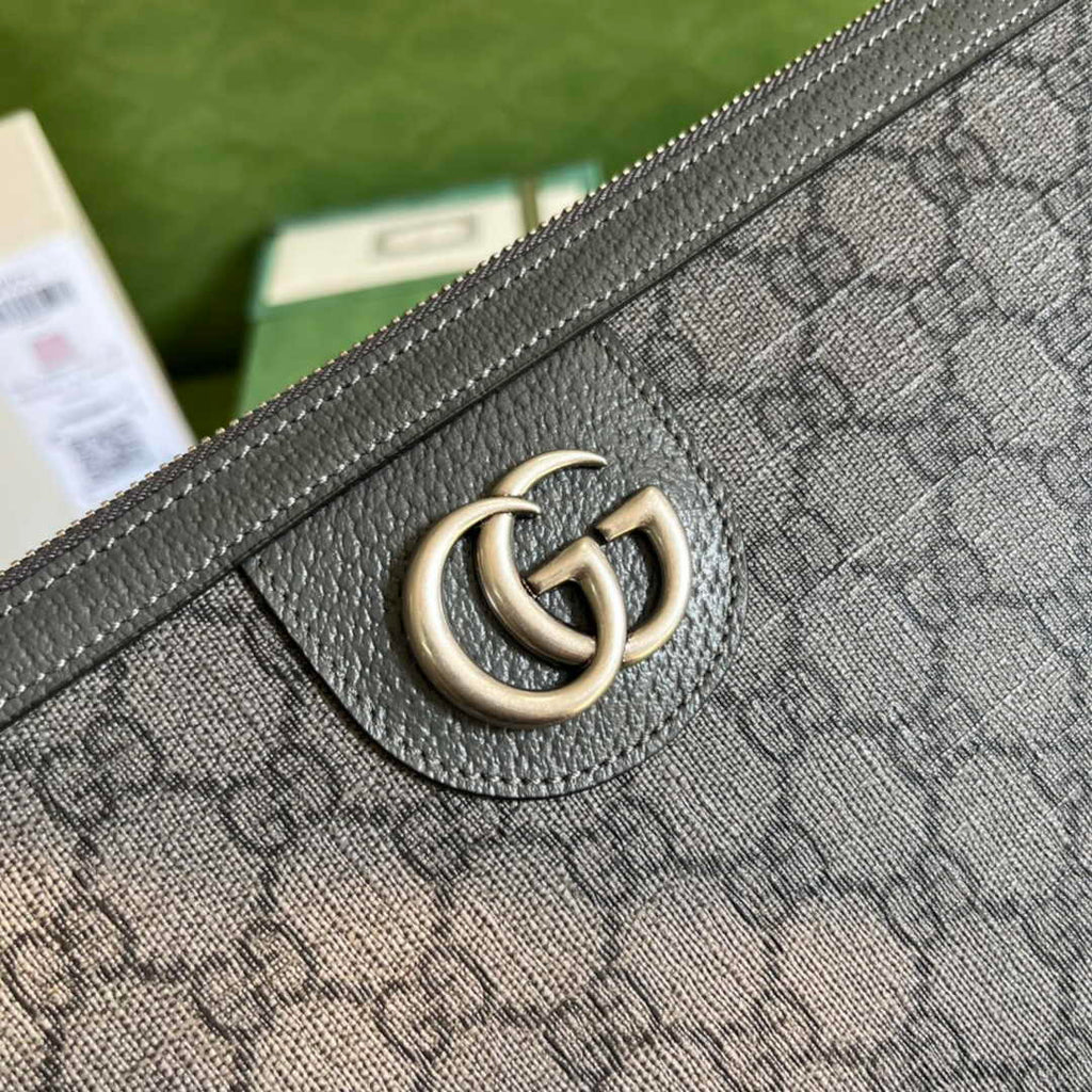 Gucci Korea Exclusive Ophidia portfolio case 674078 In Brown leather