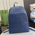 Gucci Large jumbo GG backpack  ‎766932 in Blue leather