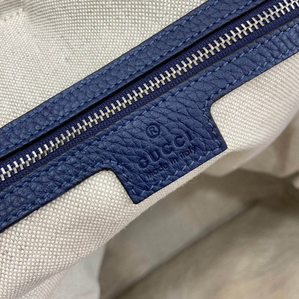 Gucci Large jumbo GG backpack  ‎766932 in Blue leather