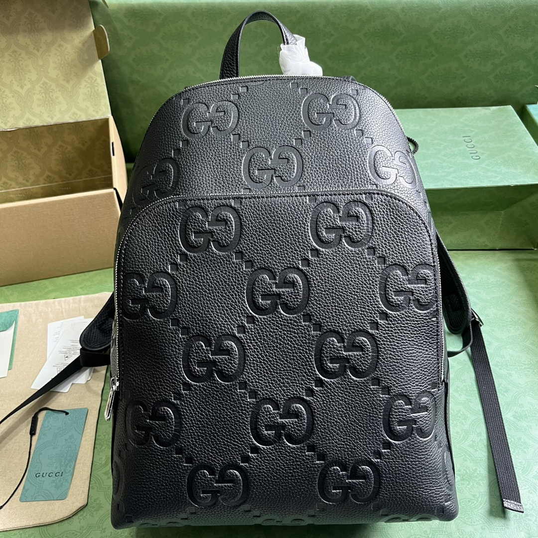 Gucci Large jumbo GG backpack  ‎766932 in black leather