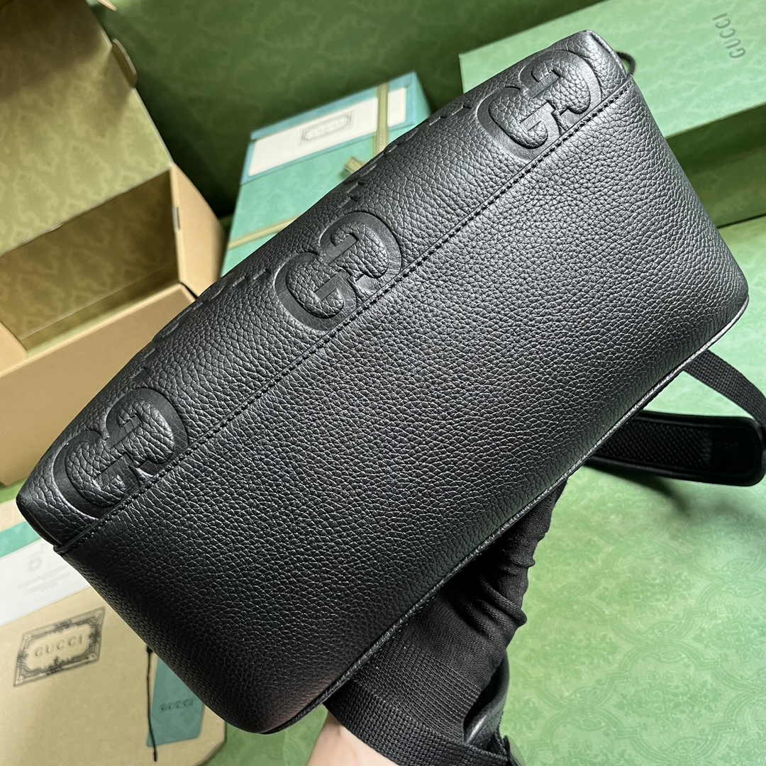 Gucci Large jumbo GG backpack  ‎766932 in black leather
