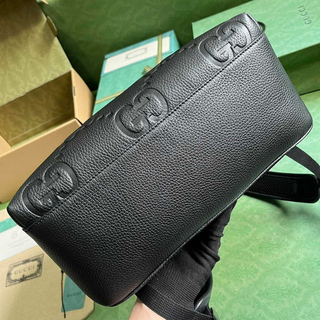 Gucci Large jumbo GG backpack  ‎766932 in black leather