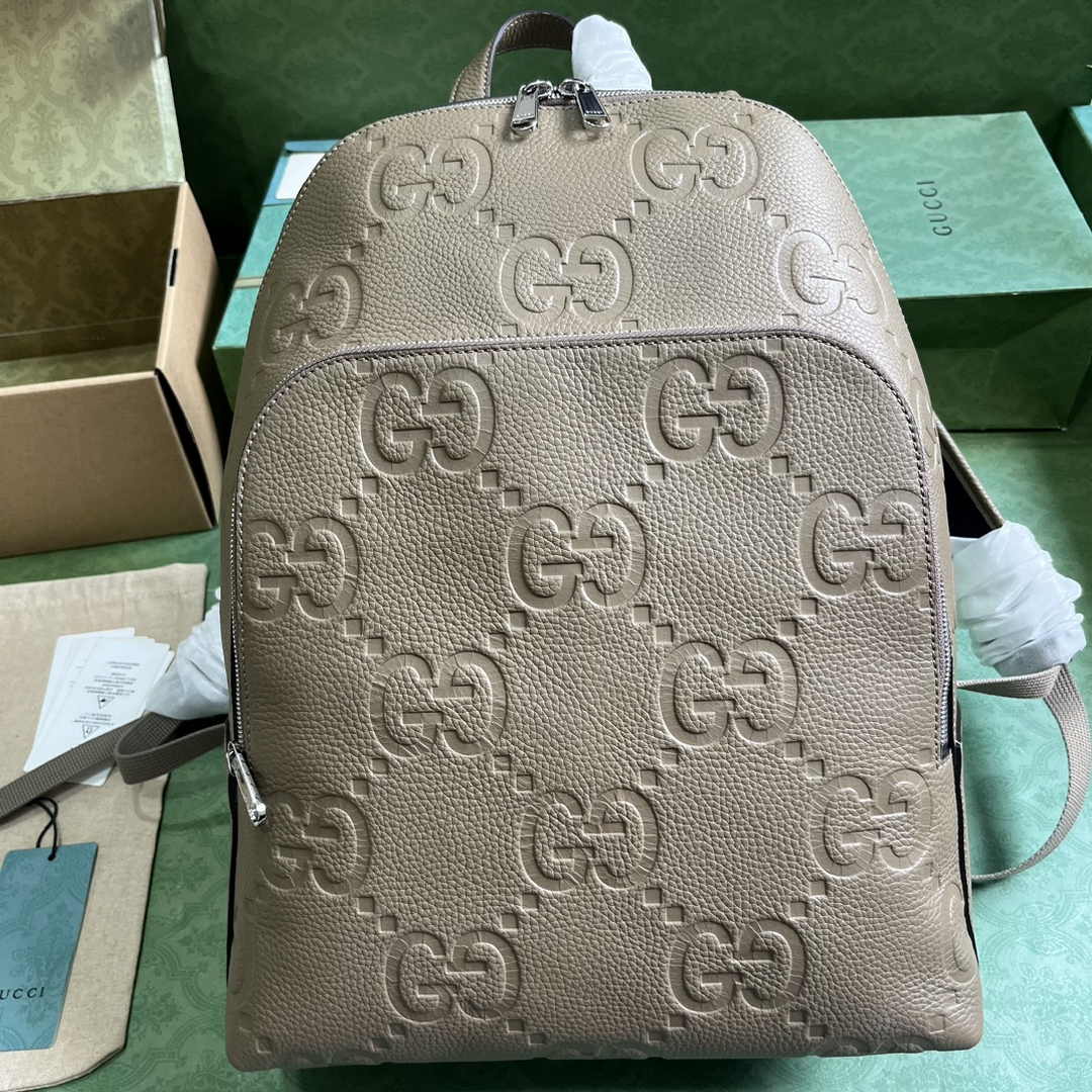 Gucci Large jumbo GG backpack  ‎766932 in Beige leather