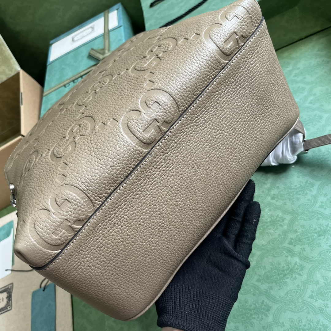 Gucci Large jumbo GG backpack  ‎766932 in Beige leather