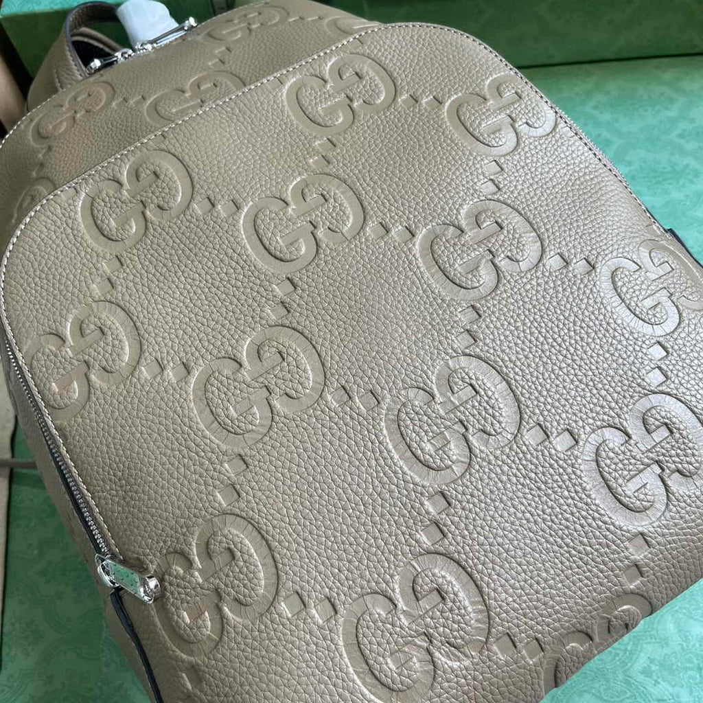 Gucci Large jumbo GG backpack  ‎766932 in Beige leather