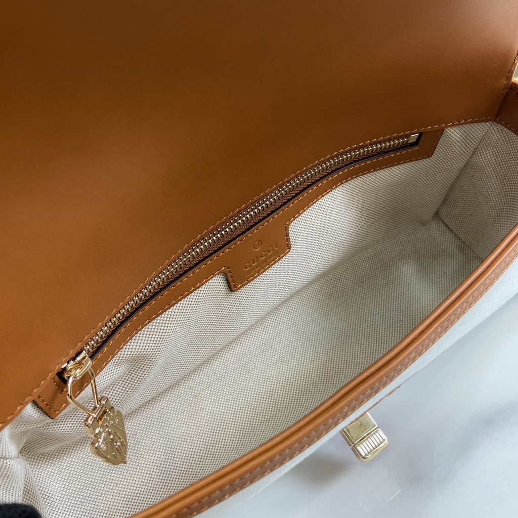 Gucci luce small shoulder bag 786027 in white original GG canvas