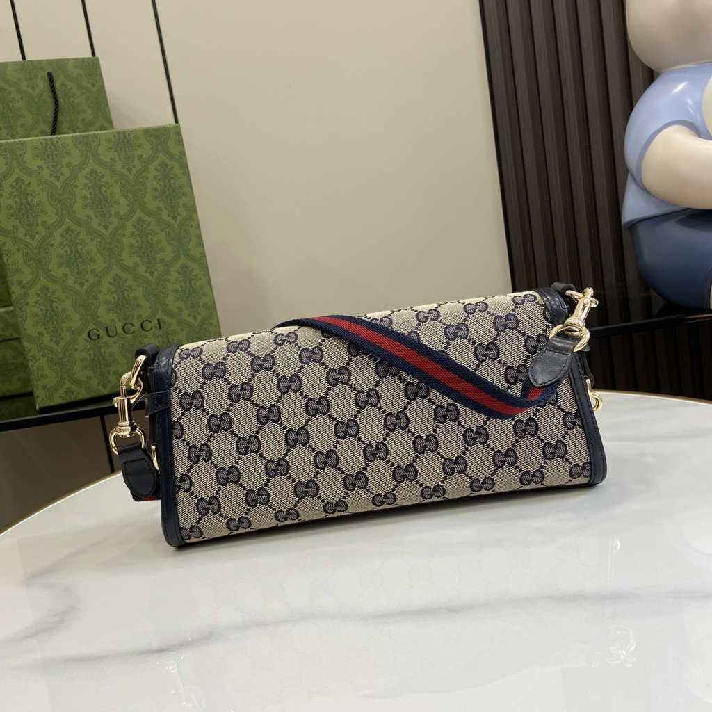 Gucci Luce small shoulder bag 786027 in black Original GG canvas