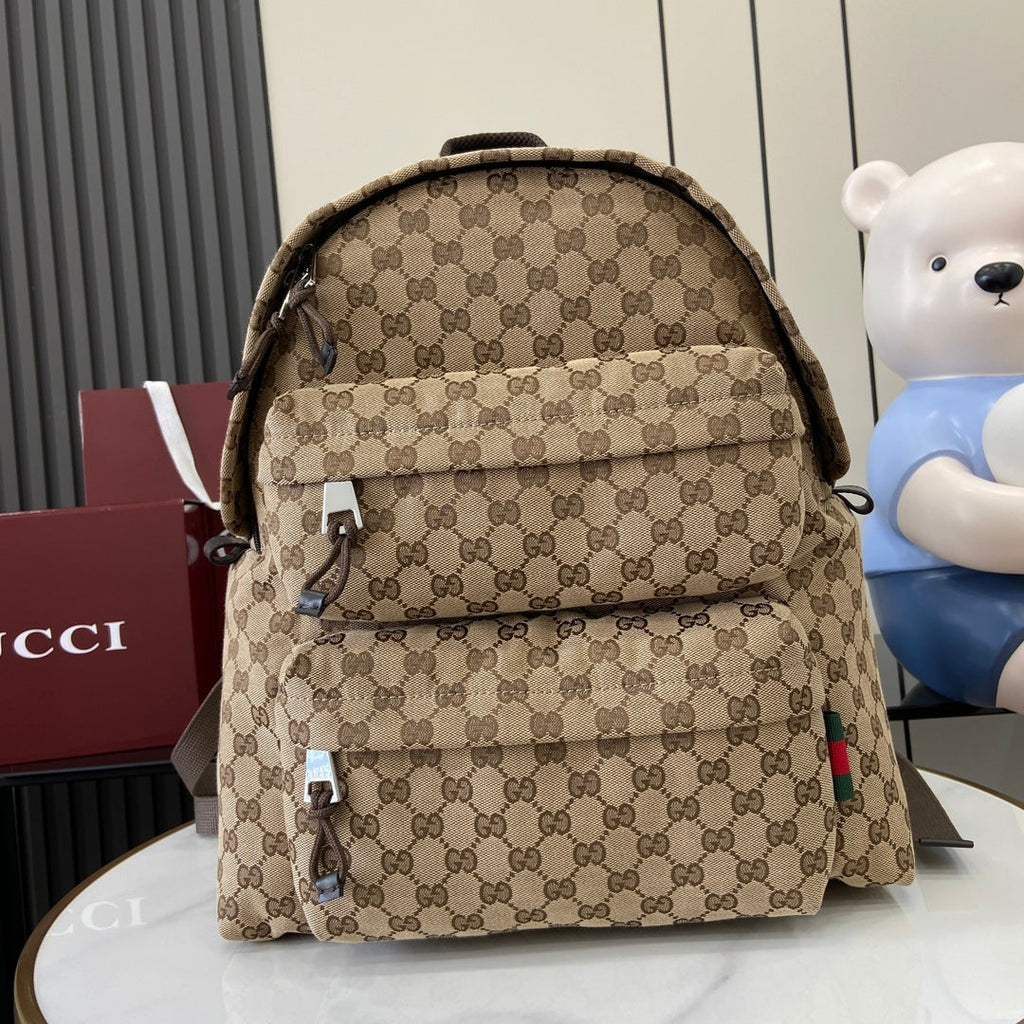 Gucci Medium backpack with Gucci logo 800265 in beige