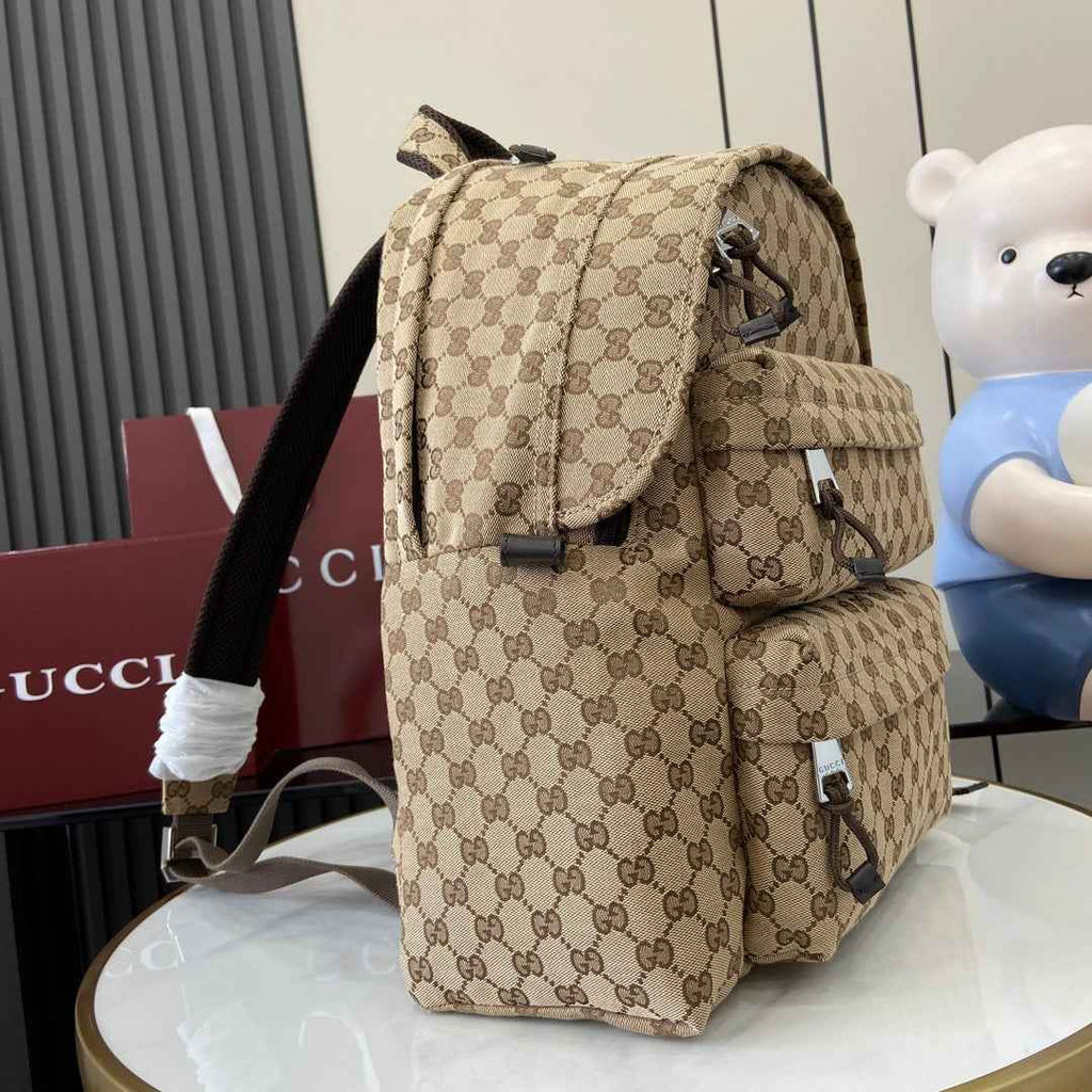 Gucci Medium backpack with Gucci logo 800265 in beige