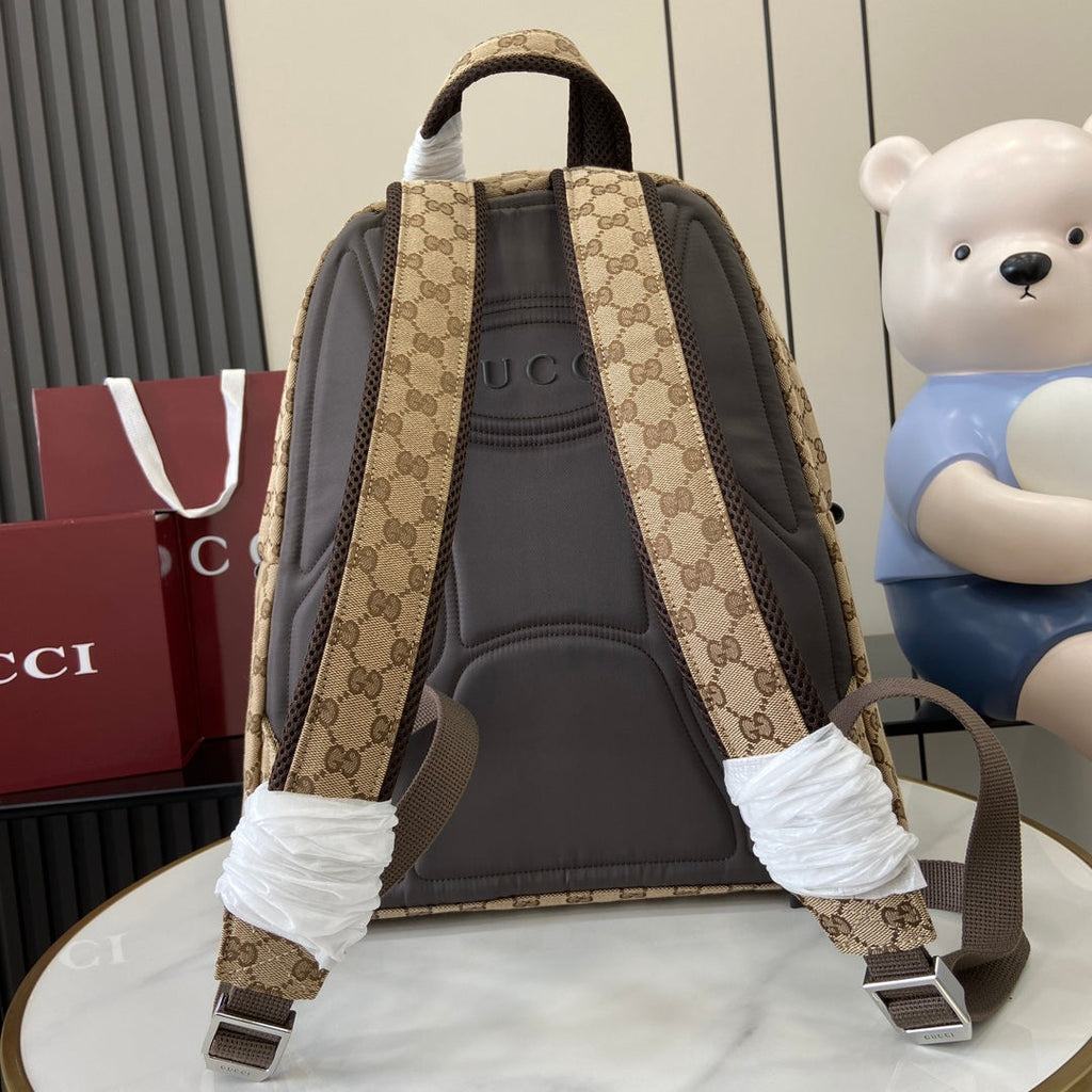 Gucci Medium backpack with Gucci logo 800265 in beige