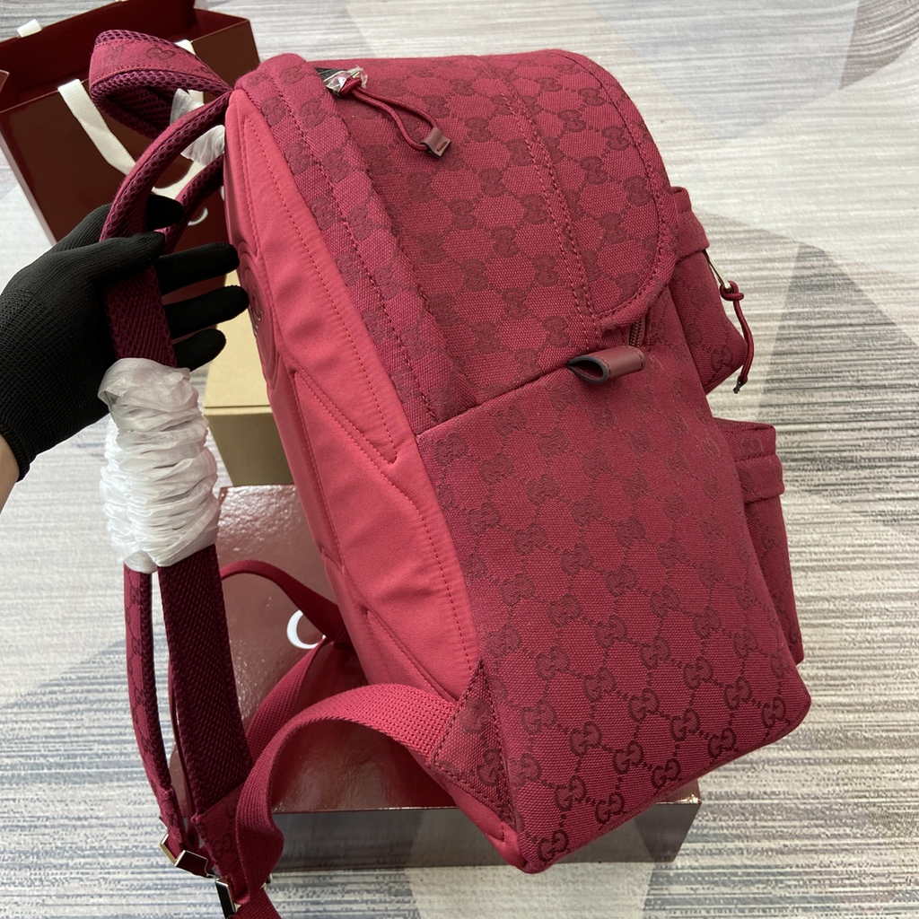 Gucci Medium backpack with Gucci logo 800265 in red