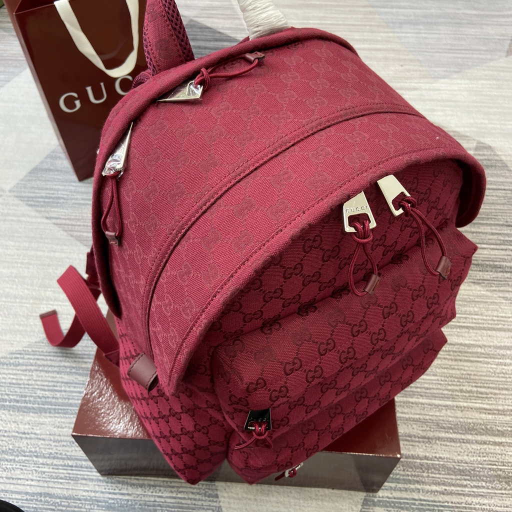 Gucci Medium backpack with Gucci logo 800265 in red