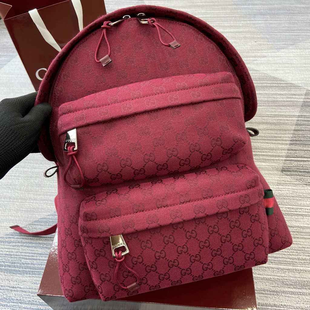 Gucci Medium backpack with Gucci logo 800265 in red
