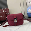 Gucci Mini GG crossbody bag ‎802100 in red GG canvas
