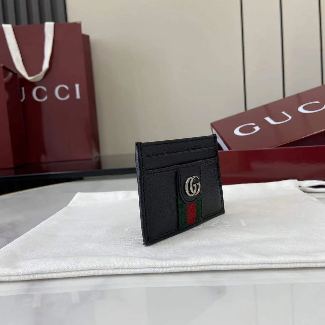 Gucci ophidia card case 834795 in black soft leather