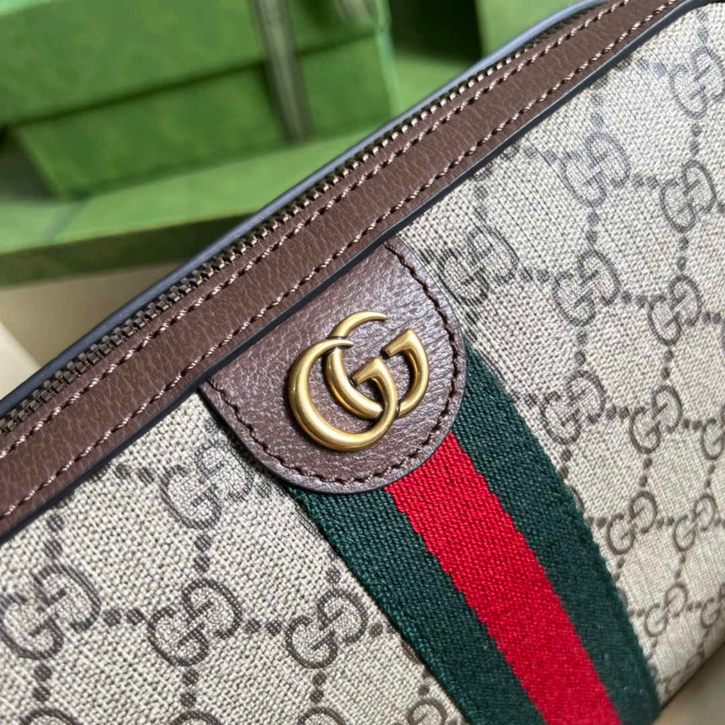 Gucci Ophidia GG crossbody bag 699439 in beige and ebony GG Supreme