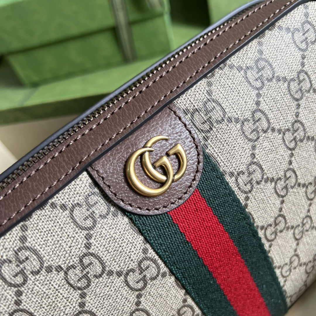 Gucci Ophidia GG crossbody bag 699439 in beige and ebony GG Supreme