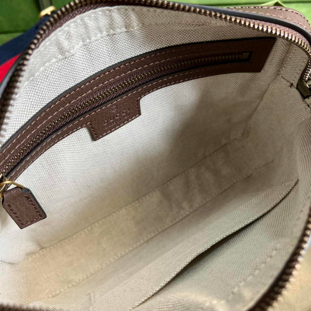 Gucci Ophidia GG crossbody bag 699439 in beige and ebony GG Supreme