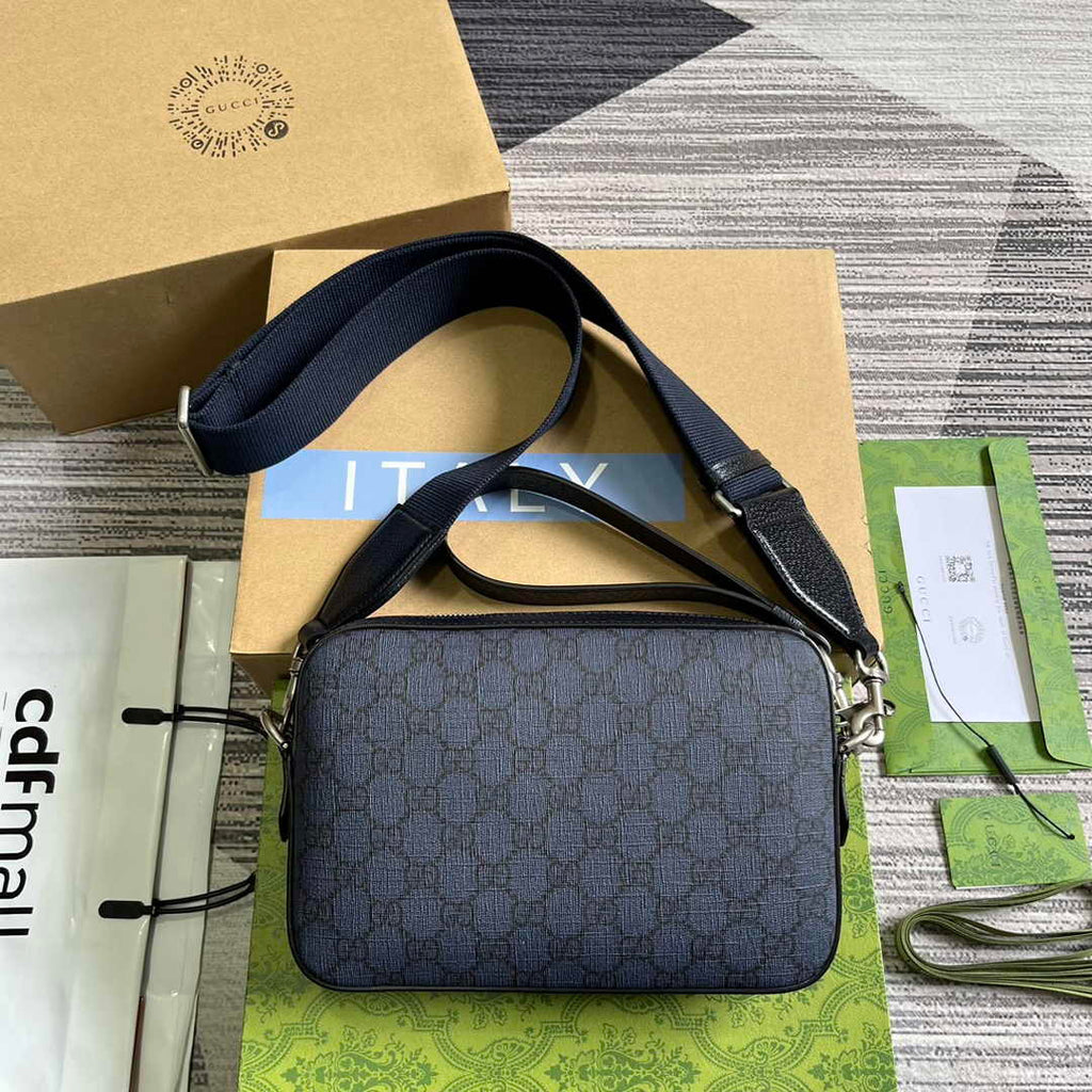 Gucci Ophidia GG crossbody bag 699439 in blue and black Supreme