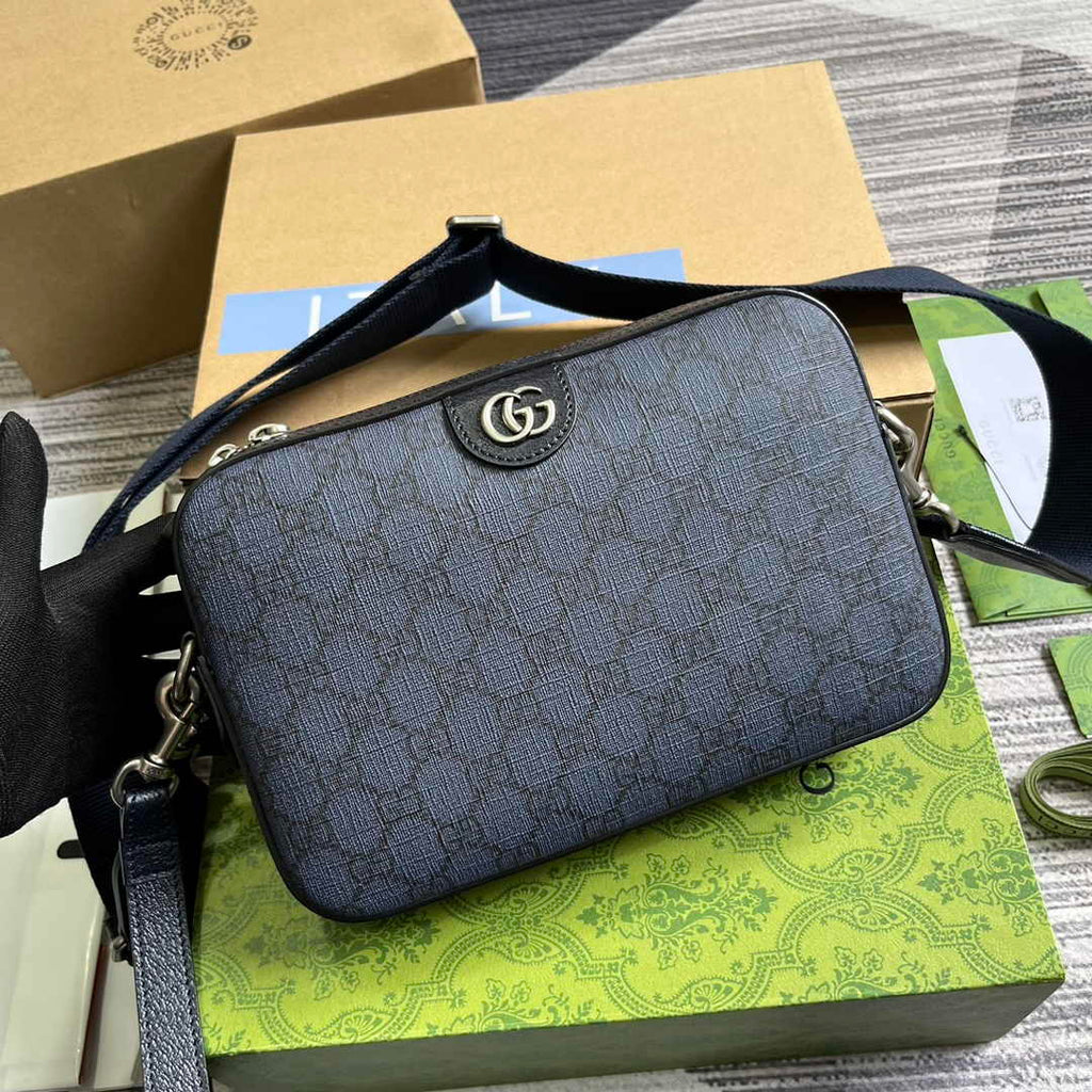 Gucci Ophidia GG crossbody bag 699439 in blue and black Supreme