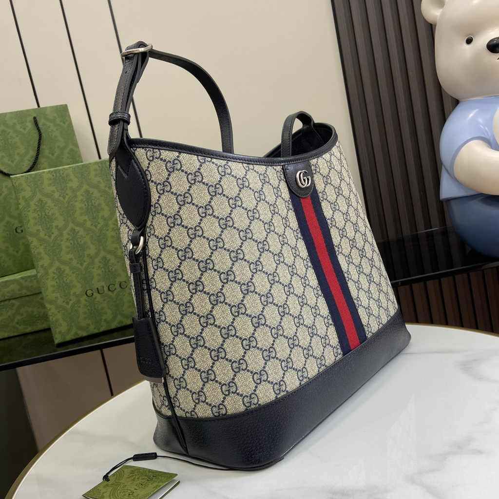 Gucci Ophidia GG medium shoulder bag 781392 blue leather
