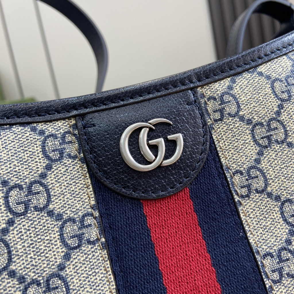 Gucci Ophidia GG medium shoulder bag 781392 blue leather