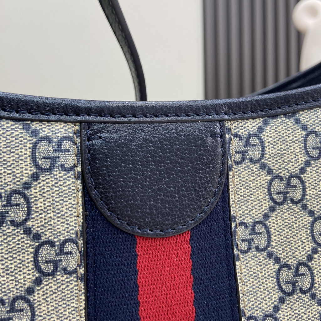 Gucci Ophidia GG medium shoulder bag 781392 blue leather