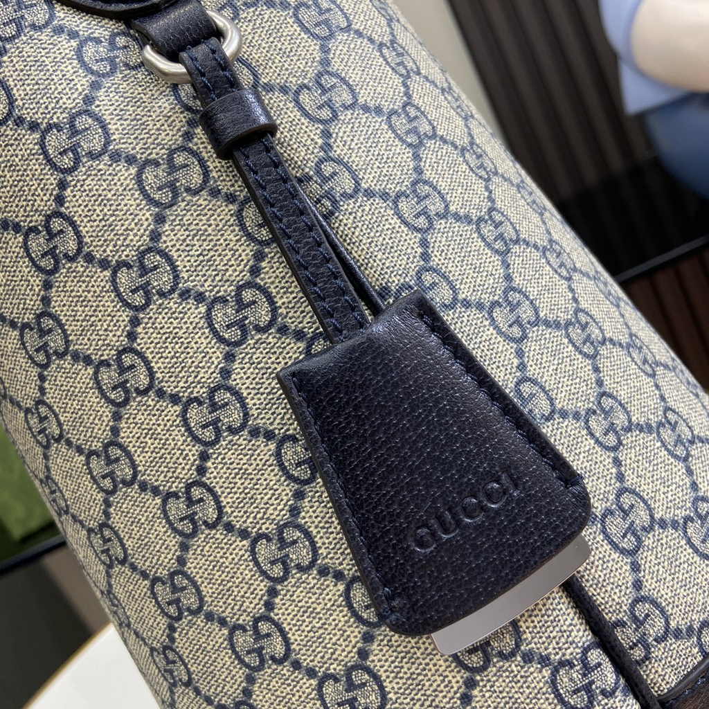 Gucci Ophidia GG medium shoulder bag 781392 blue leather