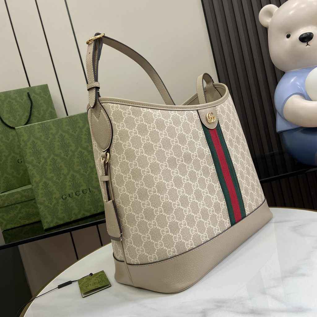 Gucci Ophidia GG medium shoulder bag 781392 oatmeal leather