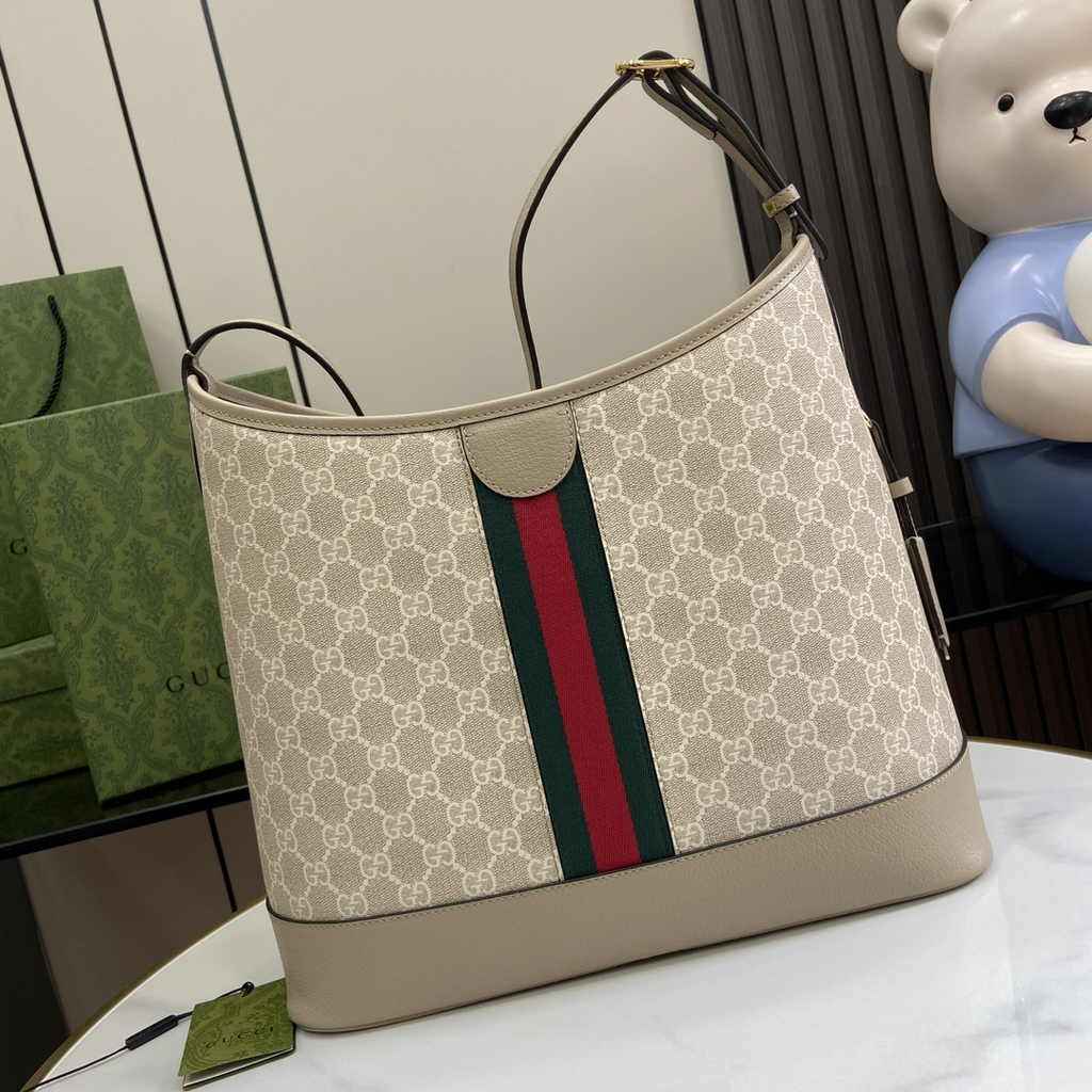 Gucci Ophidia GG medium shoulder bag 781392 oatmeal leather