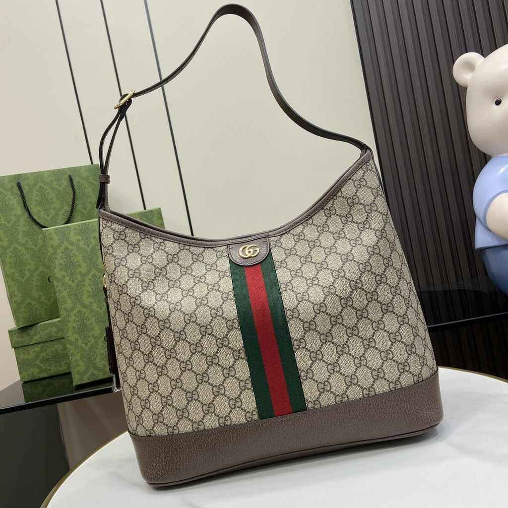 Gucci Ophidia GG medium shoulder bag 781392 brown leather