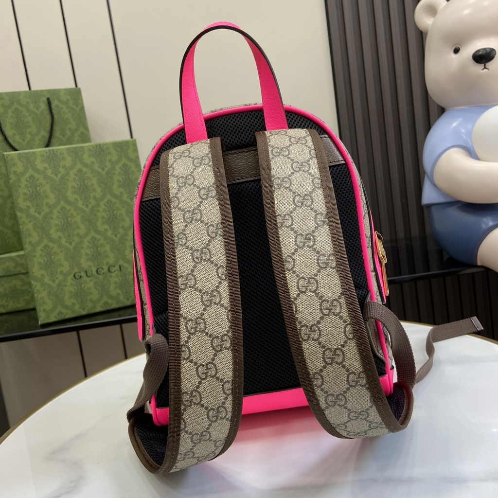 Gucci Ophidia GG small backpack 547965 in fuchsia leather