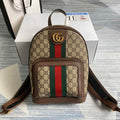 Gucci Ophidia GG small backpack 547965 in brown leather