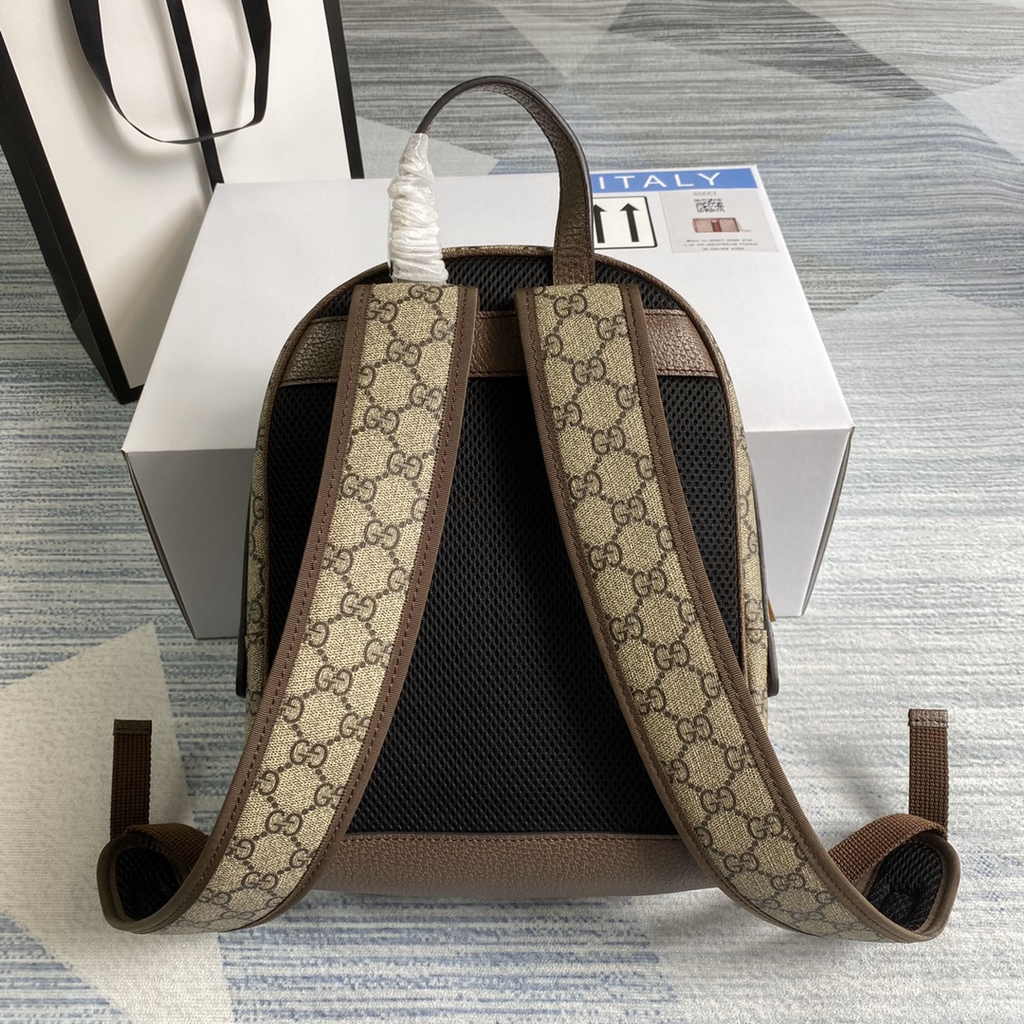 Gucci Ophidia GG small backpack 547965 in brown leather