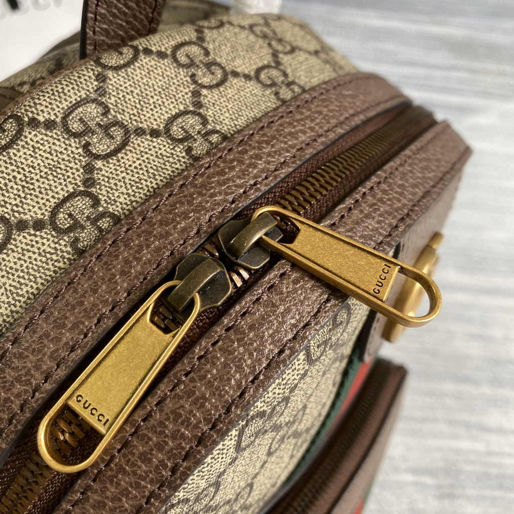 Gucci Ophidia GG small backpack 547965 in brown leather