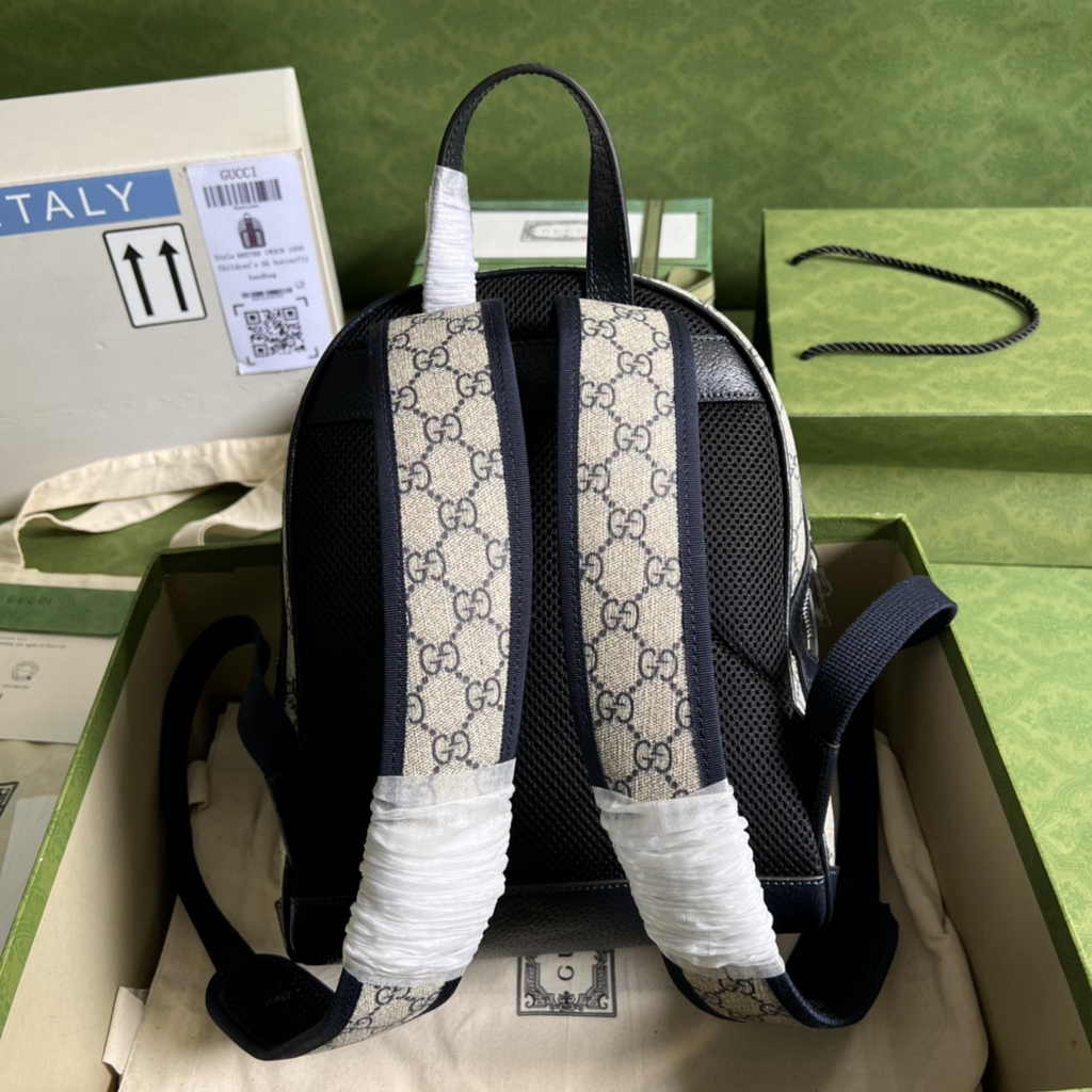 Gucci Ophidia GG small backpack 547965 in blue leather