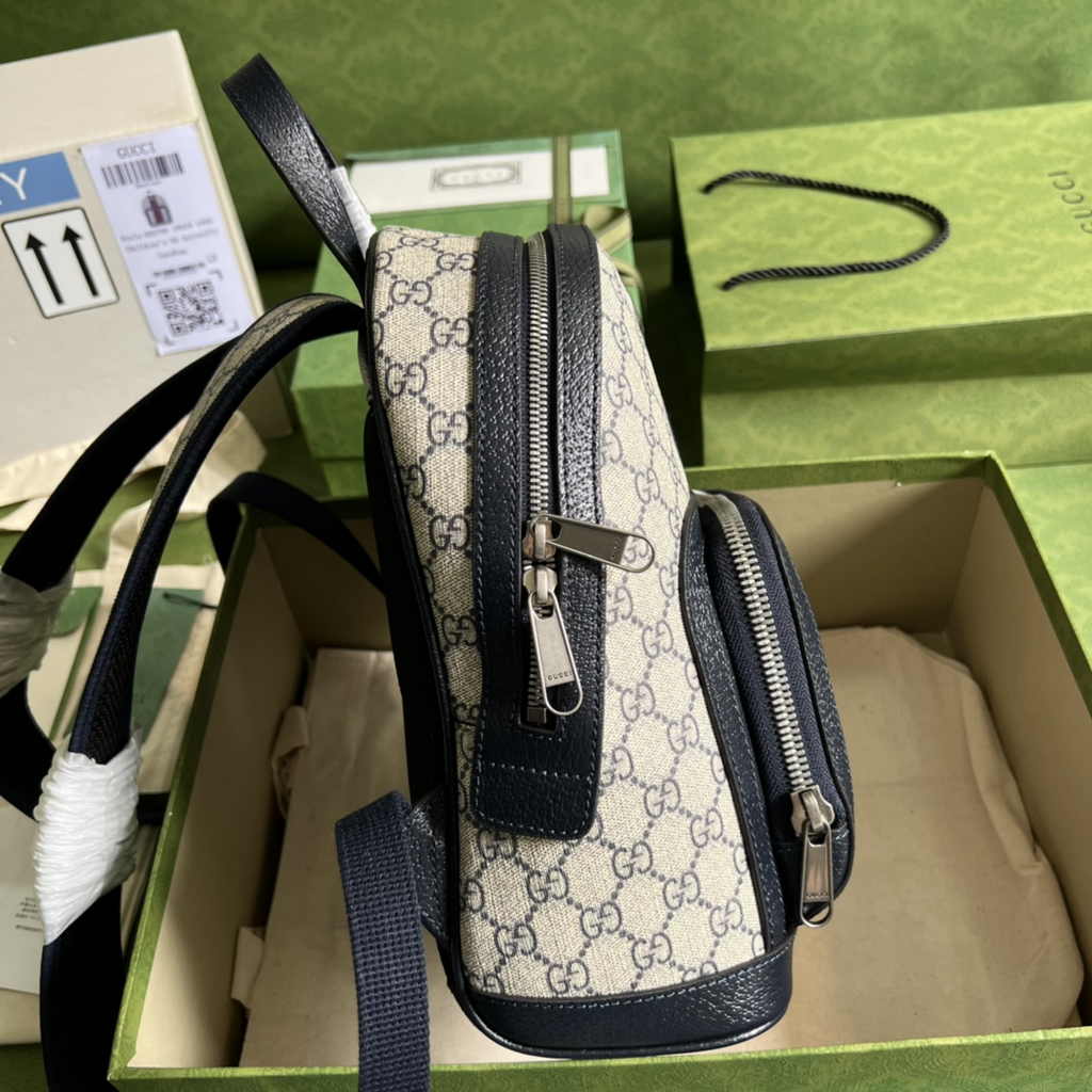 Gucci Ophidia GG small backpack 547965 in blue leather