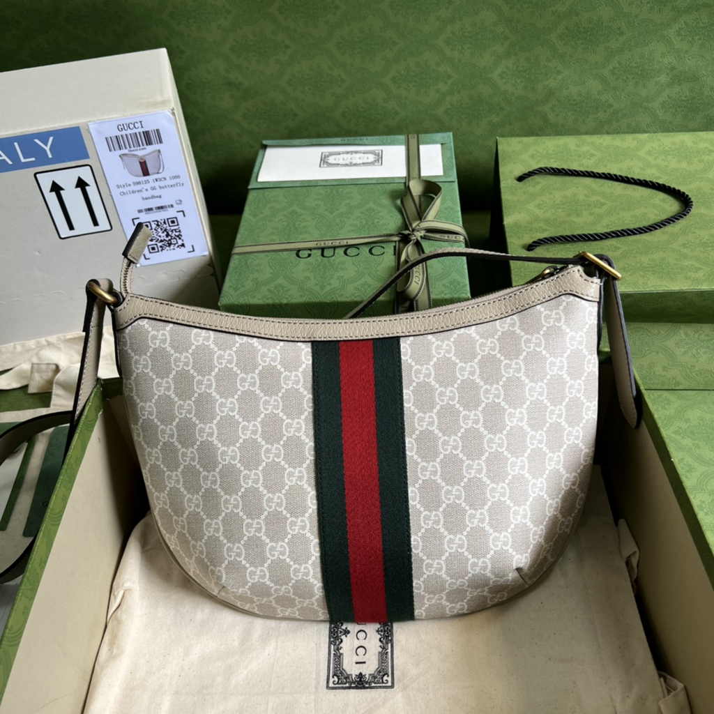 Gucci Ophidia GG small crossbody bag 598125 beige leather
