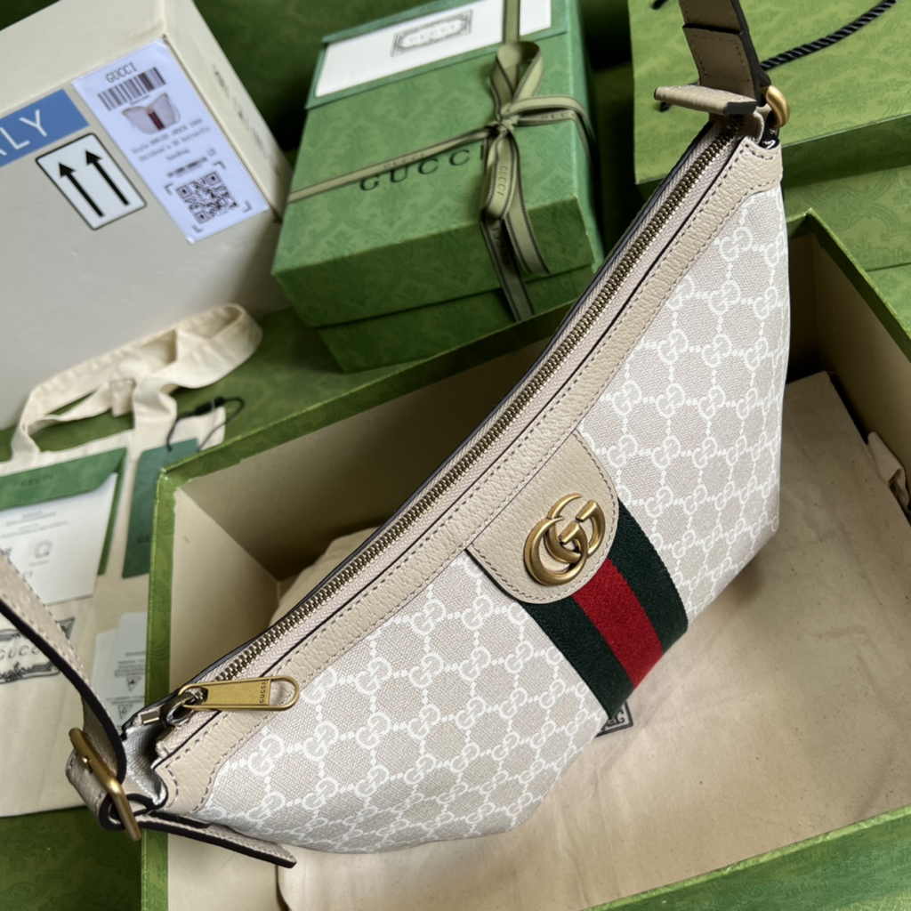 Gucci Ophidia GG small crossbody bag 598125 beige leather
