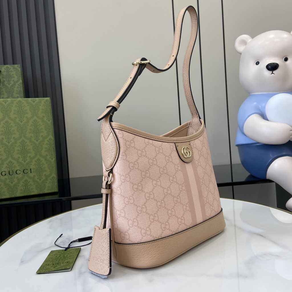 Gucci Ophidia GG small shoulder bag 781402 pink leather