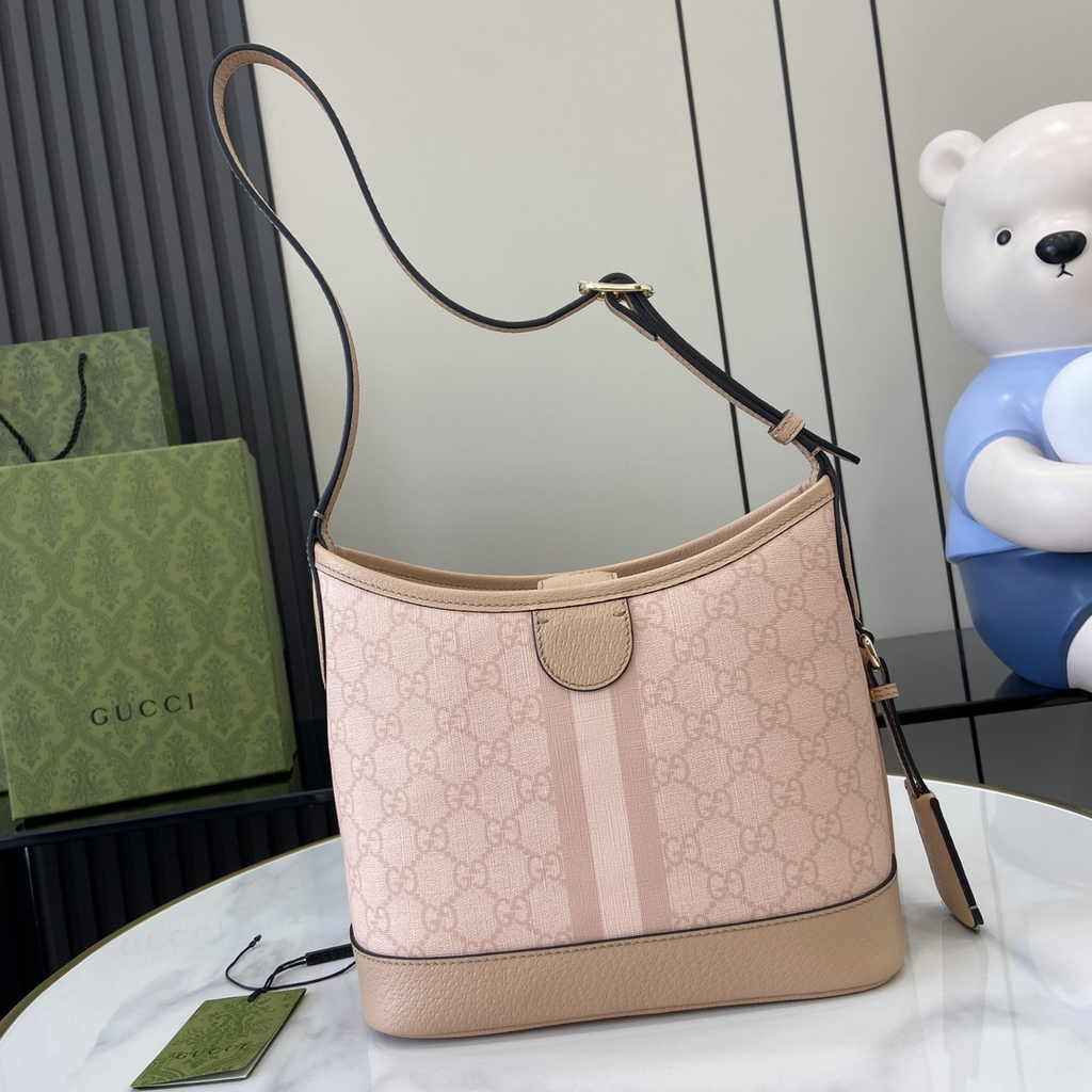 Gucci Ophidia GG small shoulder bag 781402 pink leather
