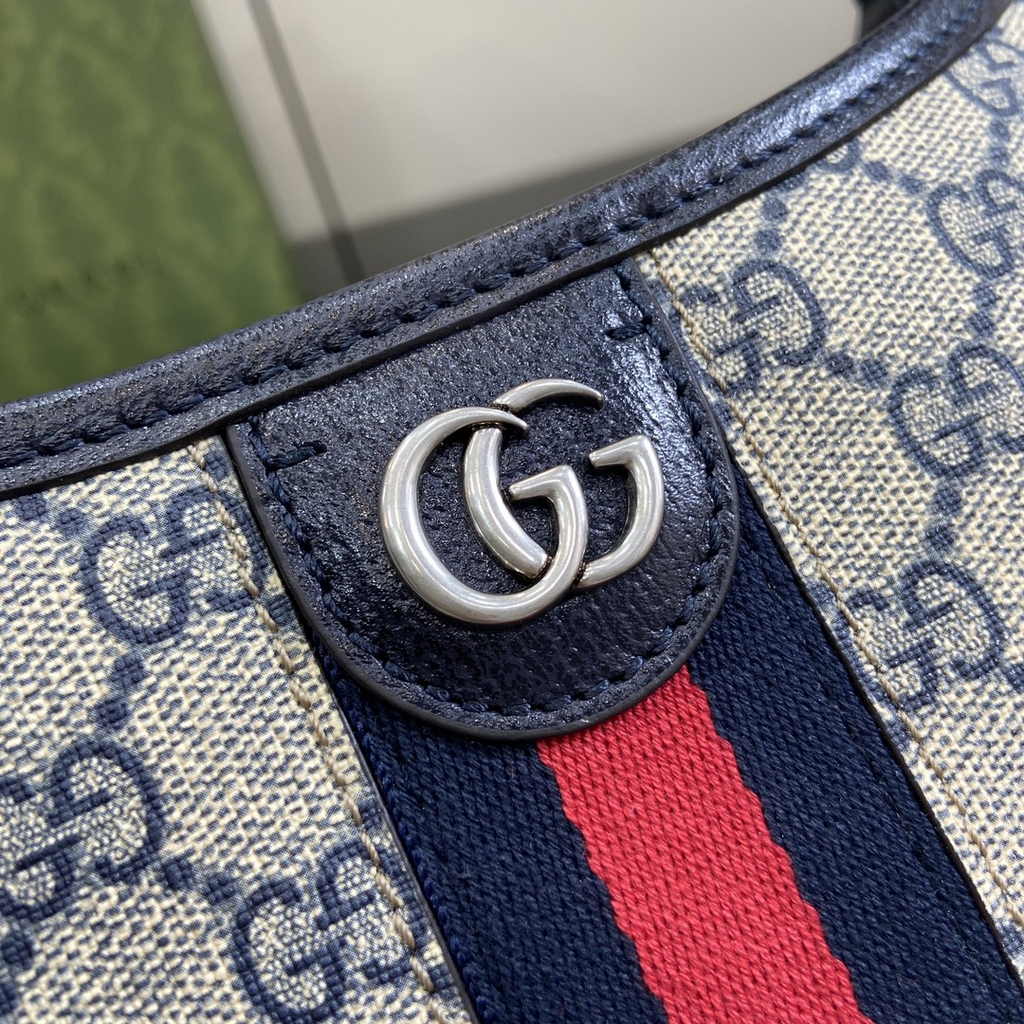 Gucci Ophidia GG small shoulder bag 781402 blue leather