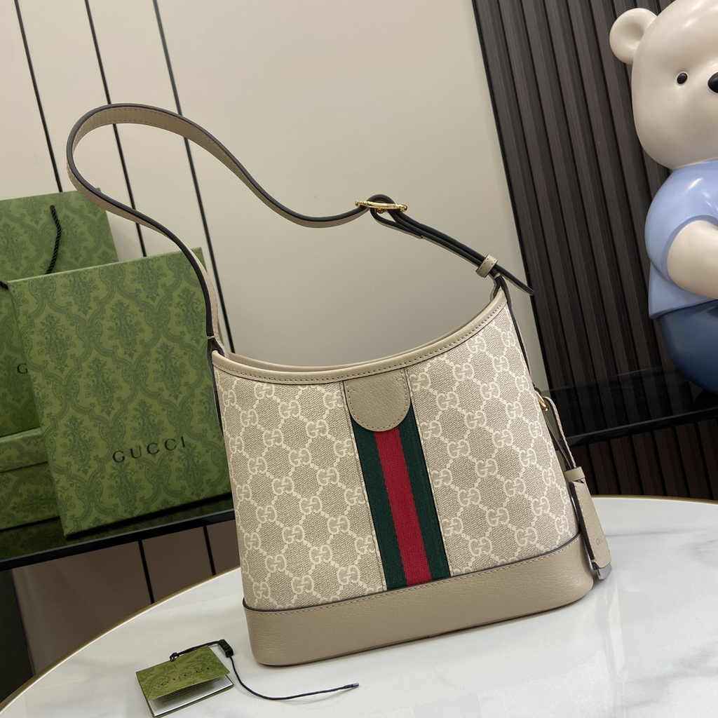 Gucci Ophidia GG small shoulder bag 781402 oatmeal leather